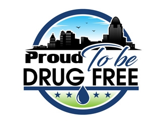 Proud To Be Drug Free logo design by DreamLogoDesign