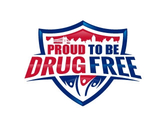 Proud To Be Drug Free logo design by sanworks