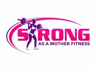 Strong As A Mother Fitness logo design by mutafailan