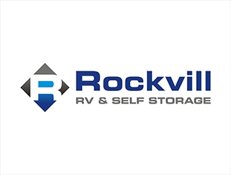 Rockvill RV & Self Storage logo design by gitzart