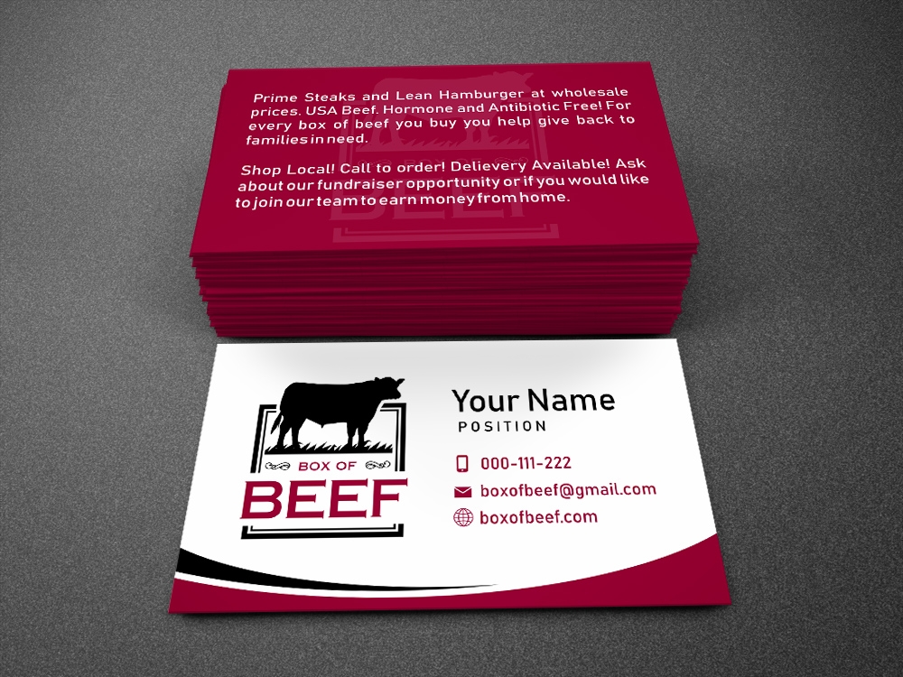 Box of Beef logo design by Al-fath