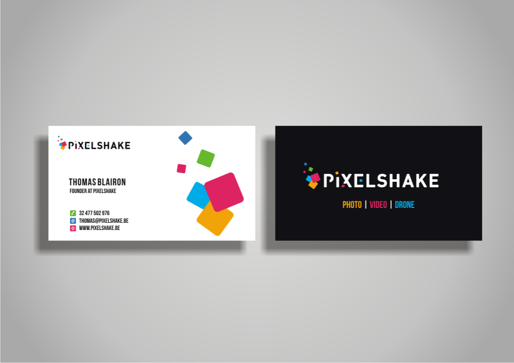 Pixelshake logo design by AmduatDesign