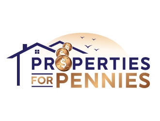Properties For Pennies logo design by REDCROW