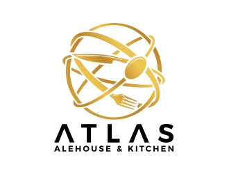 Atlas Alehouse & Kitchen logo design by MarkindDesign