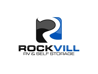 Rockvill RV & Self Storage logo design by MarkindDesign