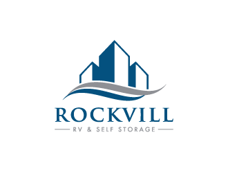 Rockvill RV & Self Storage logo design by pencilhand