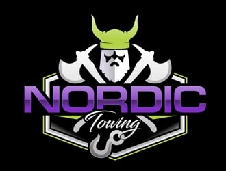 Nordic Towing logo design by DreamLogoDesign