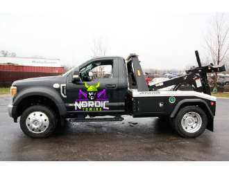 Nordic Towing logo design by SOLARFLARE