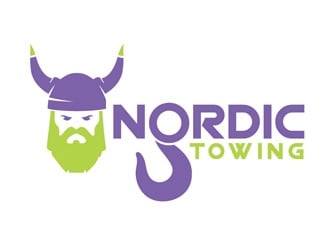 Nordic Towing logo design by DreamLogoDesign