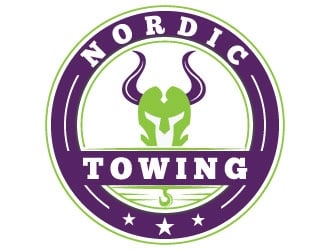 Nordic Towing logo design by Suvendu