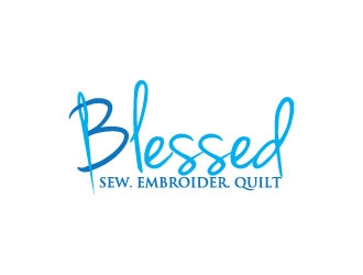 Blessed logo design by Erasedink
