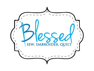 Blessed logo design by Erasedink