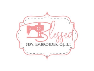 Blessed logo design by Erasedink
