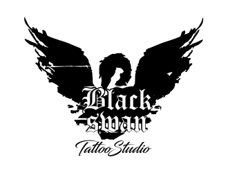 Black swan/ Black Swan Tattoo Studio logo design by Girly