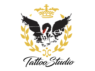 Black swan/ Black Swan Tattoo Studio logo design by Girly