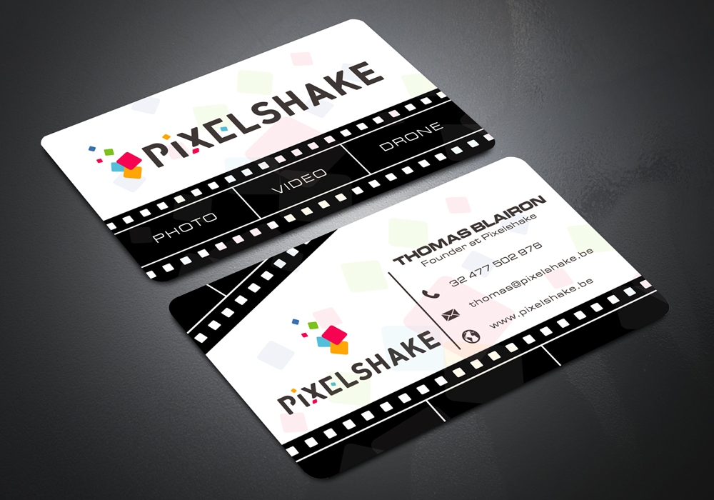 Pixelshake logo design by Gelotine