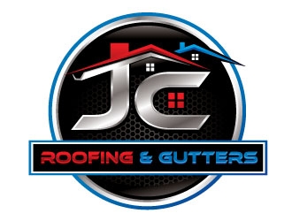 JC Roofing & Gutters logo design by REDCROW
