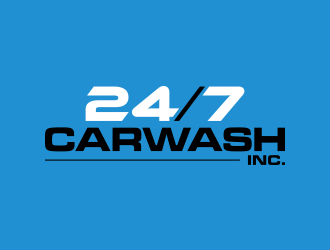 24/7 CarWash logo design by lexipej