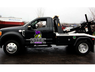 Nordic Towing logo design by SOLARFLARE