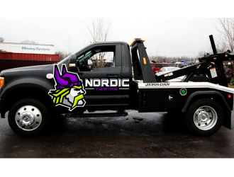 Nordic Towing logo design by SOLARFLARE