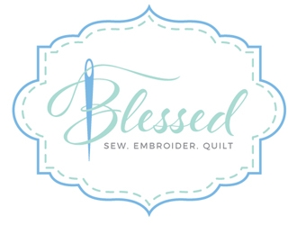 Blessed logo design by shere