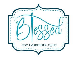 Blessed logo design by shere