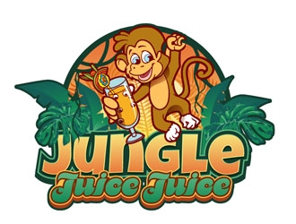 Jungle Juice Juice logo design by DreamLogoDesign