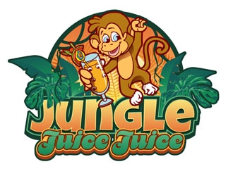 Jungle Juice Juice logo design by DreamLogoDesign