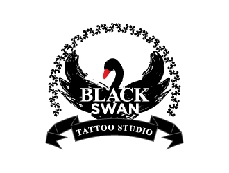 Black swan/ Black Swan Tattoo Studio logo design by dhika
