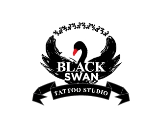 Black swan/ Black Swan Tattoo Studio logo design by dhika