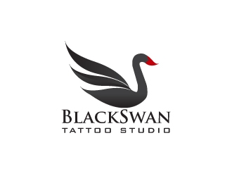 Black swan/ Black Swan Tattoo Studio logo design by karjen