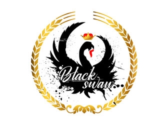 Black swan/ Black Swan Tattoo Studio logo design by LogoInvent