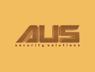AUS security solutions  logo design by pakNton
