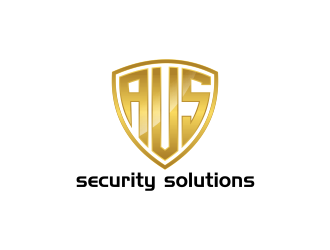 AUS security solutions  logo design by ammad
