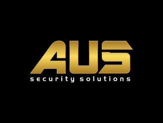 AUS security solutions  logo design by ammad