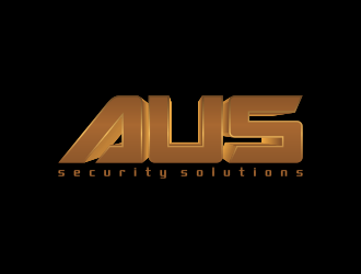 AUS security solutions  logo design by pakNton