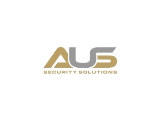 AUS security solutions  logo design by bricton