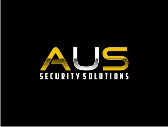 AUS security solutions  logo design by bricton