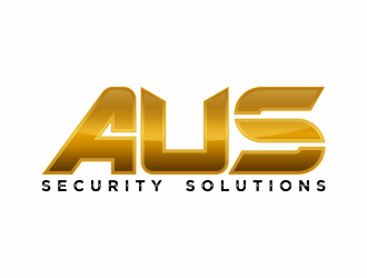 AUS security solutions  logo design by Realistis