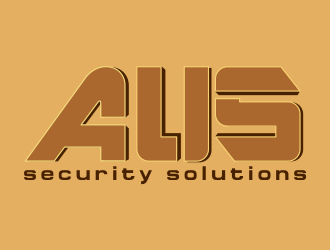 AUS security solutions  logo design by kopipanas