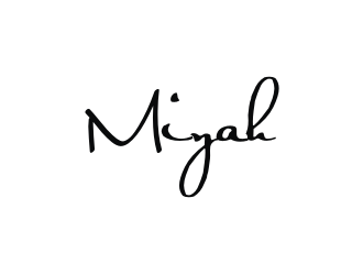 Miyah logo design by logitec