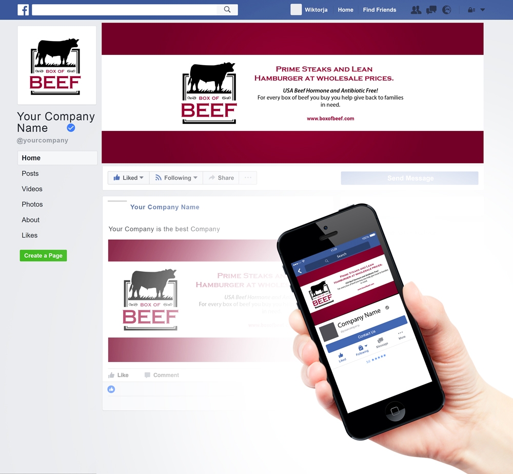Box of Beef logo design by lbdesigns