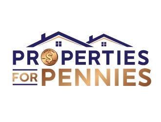 Properties For Pennies logo design by REDCROW