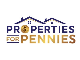 Properties For Pennies logo design by REDCROW