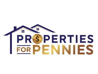 Properties For Pennies logo design by REDCROW