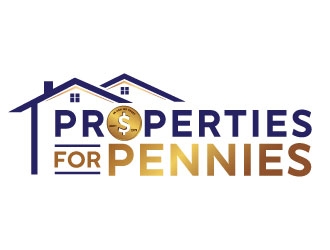 Properties For Pennies logo design by REDCROW