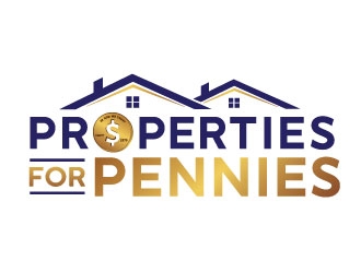 Properties For Pennies logo design by REDCROW