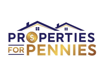 Properties For Pennies logo design by REDCROW