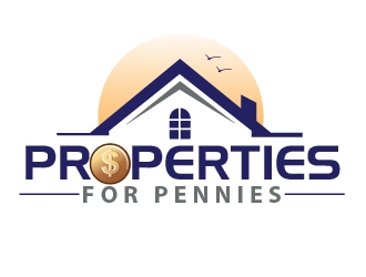 Properties For Pennies logo design by shere