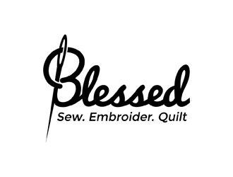 Blessed logo design by neonlamp